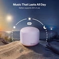 thumbnail image 6 of Purple Portable Bluetooth Mini Speaker IPX5 Waterproof with Strap Wireless Speaker 20 Hours Playtime Wireless Speaker for Outdoor Built-in Microphone Gift Ideas, 6 of 10
