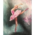 thumbnail image 3 of Póster de bailarina de ballet abstracta, pintura en lienzo e impresiones, imágenes artísticas de pared de acuarela para la decoración del hogar de la sala de estar, 3 of 5