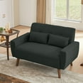thumbnail image 6 of Soscana Set of 2 Small Loveseat 2-seater Sofa Couch Modern Love Seat with 2 Throw Pillows for Living Room Bedroom Apartment Office Small Space, 6 of 11