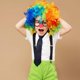 thumbnail image 3 of 1 Set Cosplay Clown Costume Clown Props Clown Bow Tie Wig Clown Nose Vest, 3 of 3