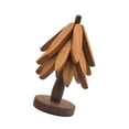 thumbnail image 3 of Salvamanteles de madera con forma de árbol, creativos y plegables, juego de manteles individuales con forma de árbol, posavasos de árbol de Navidad pa Sapele 3 capas, 3 of 9
