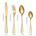 thumbnail image 2 of 24-Piece Flatware Set Stainless Steel Tableware Cutlery Set Service for 6 with High-grade Storage Case for Home Kitchen Restaurant Hotel, 2 of 7