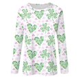 thumbnail image 4 of BDPORKAS St Patricks Day Shirt Women Lucky Irish Shamrock Long Sleeve Paddy's Day T-Shirts Graphic Tees Cute Tops, 4 of 5