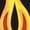 Yellow Flame, variant on Button Down Flame Shirt for Men Women Oversized Short Sleeve T-Shirt