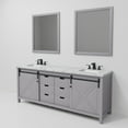 thumbnail image 6 of Marsyas 84 in W Dark Grey Double Vanity, Carrara Marble Top, Faucet Set and 34 in Mirrors, 6 of 10