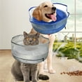 thumbnail image 4 of Inflatable Cat Recovery Collar Cone Cat Head Leg Wound Feet Healing Cone Furry Elizabethan Cone Inflatable Type, 4 of 12