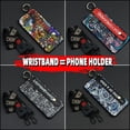 thumbnail image 2 of KDY-Phone Case For TCL 10 5G UW, Protective Wristband Silicone Graffiti Durable Anti-knock Lanyard Phone Holder Fashion Design Wrist Strap Shockproof Anti-dust Waterproof Back Cover Ring, 2 of 9