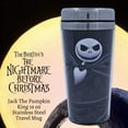 thumbnail image 4 of Disney Nightmare Before Christmas The Pumpkin King Jack Evil Smiling Stainless Steel Travel Mug, 16 Ounces, 4 of 7