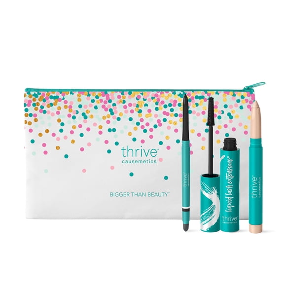 Kit de Maquillaje Trio Thrive Causemetics Máscara y Delineador