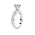thumbnail image 3 of IGI Certified 1 Carat Oval Shape Lab Grown Diamond Engagement Ring | 14K White Gold | Aristea Elite Milgrain Diamond Ring | FG-VS1-VS2 Quality Friendly Diamonds, 3 of 5