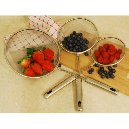 3 Piece Strainer Set - Cook Pro 3 Piece Wired Strainer Set