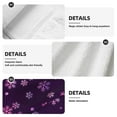 thumbnail image 7 of Zufioo Purple Snow Flakes Print Coral Fleece Velcro Hand Towel, Hangable Absorbent Hand Towel, Suitable for Kitchen, Bathroom Household Items, 7 of 7
