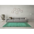 thumbnail image 3 of Ahgly Company Indoor Rectangle Persian Turquoise Blue Traditional Area Rugs, 5' x 8', 3 of 4