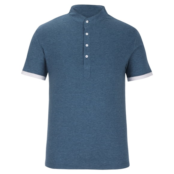 RKSTN Chemises pour Hommes Manches Courtes Grande Taille Couleur Unie T-Shirt à Manches Courtes à Boutons Chemises Hawaïennes pour Hommes