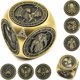 thumbnail image 1 of Juego de dados giratorios Wunhunew 7 en 1 de metal único para D&D Bronze, 1 of 7