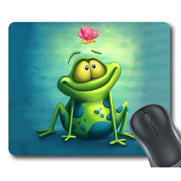 GCKG Frog Mouse Pad Personalized Unique Rectangle Gaming Mousepad 9.84