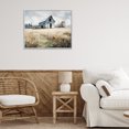 thumbnail image 3 of Stupell Industries Farmhouse Old Blue Barn in Farmland Gray Framed Giclee Art, 20 x 16, by Franklyn Gregory, 3 of 8