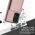 thumbnail image 5 of Back Wallet Case for Samsung Galaxy A53 5G, RFID Blocking Card Slots Holder Premium PU Leather Protective Cover with Kickstand Magnetic Closure Shockproof Anti-Fingerprint Dustproof Case,Rosegold, 5 of 5