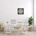 thumbnail image 2 of Modern B Initial Round Elevator Key Shape Typography Framed Art Print Wall Art, 17x17, 2 of 7