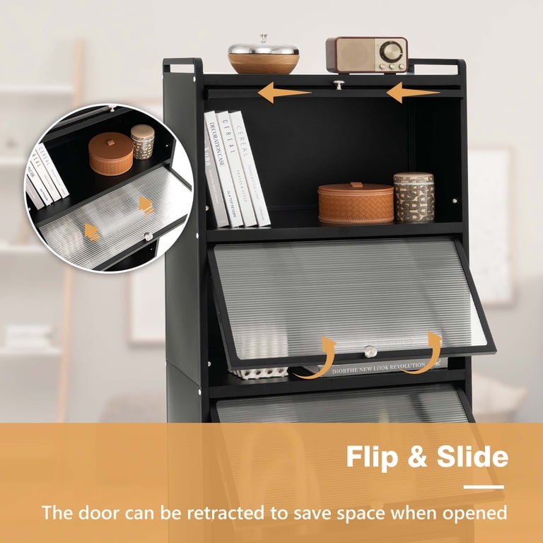 Costway 5-Tier Portable Baker's Rack, Mobile Storage Cabinet