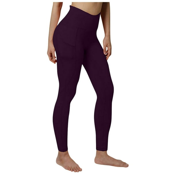 Ropa interior deportiva con bolsillos laterales que adelgaza la cintura alta y la cadera para pantalones de yoga de mujer