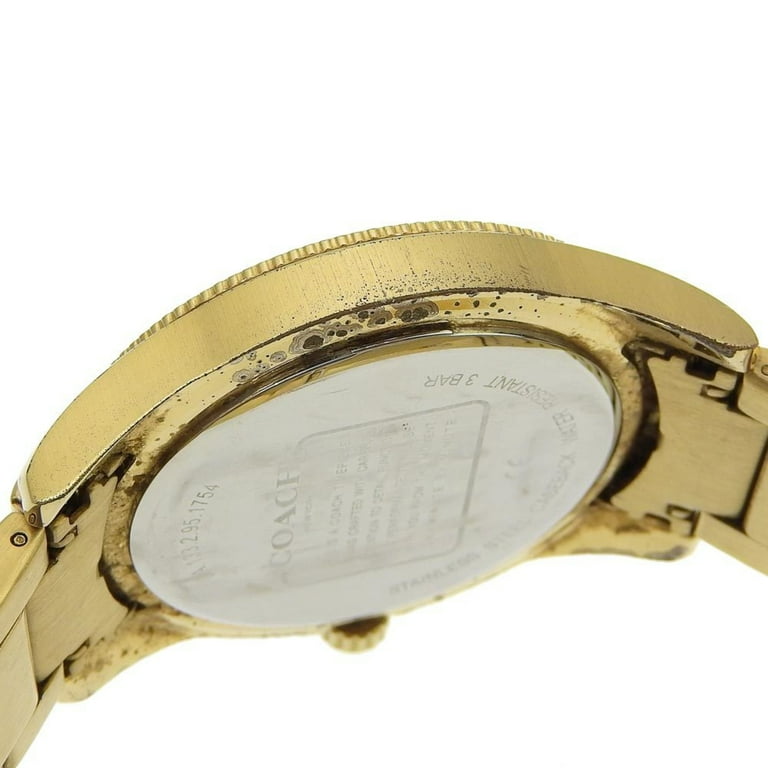 Pre-Owned Coach Day Date Watch CA133.2.95.1754 Gold Plated