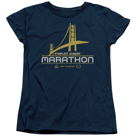 Star Trek Marathon Logo Women's T-Shirt Navy