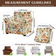 thumbnail image 7 of FKELYI Fall Pumpkin Sunflower Print 2 Piece Stretch Couch Cover with Separate Cushion Cover Non Slip Anti-Dust Armchair Slipcover Furniture Protector for Living Room, 7 of 7