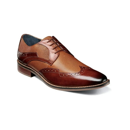 

Men s Stacy Adams Joss Wingtip Oxford Dress Shoes Modern Cognac Multi 25539-229