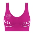 thumbnail image 5 of LangJing Womens Wireless Bras, Ladies Traceless Comfortable 1piece No Steel Ring Breathable Gathering Bra Woman Underwear Hot Pink,XXXL, 5 of 8
