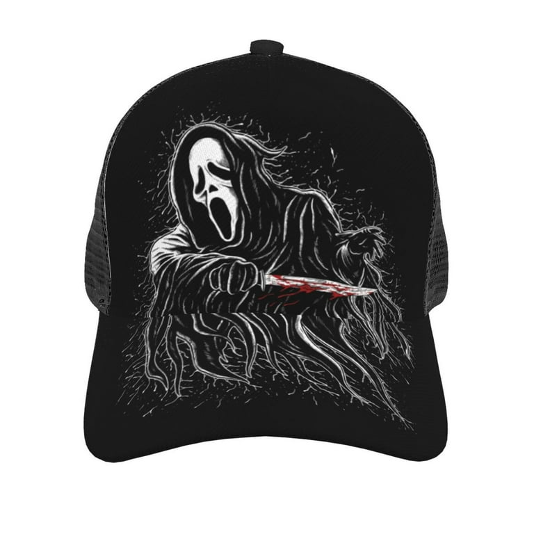 Officially Licensed Scream Merchandise Ghostface White Trucker Hat