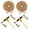 3/8-1/2in-3/8in hook | 10ft G80 chain, variant on 2 Pack Ratchet Chain Load Binder Set – 3/8"-1/2" Load Binders, 3/8" x 10' Grade 80 Chain & Grab Hooks, 9200 lbs WLL – Heavy Duty Tie Down Equipment for Trucks