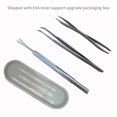thumbnail image 3 of Kit Eliminación De Garrapatas De Acero Inoxidable Juego De Herramientas Para Eliminar Garrapatas Pinzas De Garrapatas De Doble Cara Pinzas De Gancho De Garrapatas Pinzas Prácticas De Limpieza 3Pcs Minnieouse PT000941-00, 3 of 6