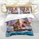 thumbnail image 5 of Moana 2 Conjunto de sábanas temático, trío de piezas, cómodo y amigable con la piel, diseño único, regalo de decoración para el hogar para familiares, amigos y fans,135cm *200cm, 5 of 6