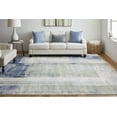 thumbnail image 5 of HomeRoots 513188 9 x 12 ft. Blue Green & Ivory Abstract Power Loom Distressed Rectangle Area Rug, 5 of 5