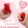 thumbnail image 5 of Joyfy 15 Pcs Valentines Day Heart Shaped Squishy Toy Ball,3" Heart Stress Ball for Classroom Exchange Gift,Party Favors for Kids,Fun Holiday Reward Prizes, 5 of 6