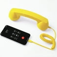 thumbnail image 1 of ZLight Appels Téléphoniques Combiné Rétro Réinventé avec Récepteur de Ligne Fixe de Style Type-C Poignée de Ligne Fixe de Style Type-C Récepteur Jaune, 1 of 6
