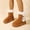 Brown, variant on FRSASU Women's Snow Boots Anti-Slip Mid-calf Winter Boots Faux Fur Lined Winter Comfortable Suede Snow Boots Khaki