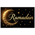thumbnail image 6 of LUUFILx Ramadan Celebration Backdrop Crescent Moon Hanging Stars Night Decor Banner Festive Decorations Eid Mubarak Party Photography Props Ramadan Festival, 6 of 9
