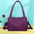 thumbnail image 1 of Mochila Mensajero, Gran Capacidad, Bolso de Hombro Casual, Apto para Viajar, Fitness, Compras, Crossbody, Púrpura, 1 of 7