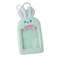 thumbnail image 1 of Estuche lindo con forma de animal de peluche con llavero, protector de tarjeta de crédito de identificación, soporte para tarjeta fotográfica para Verde, 1 of 8
