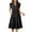 Black, variant on Womens Summer Ruffle Cap Sleeve V Neck Midi Dress 2024 Fashion Casual Flowy Tiered Boho Beach Vacation Sundress Cute Dresses