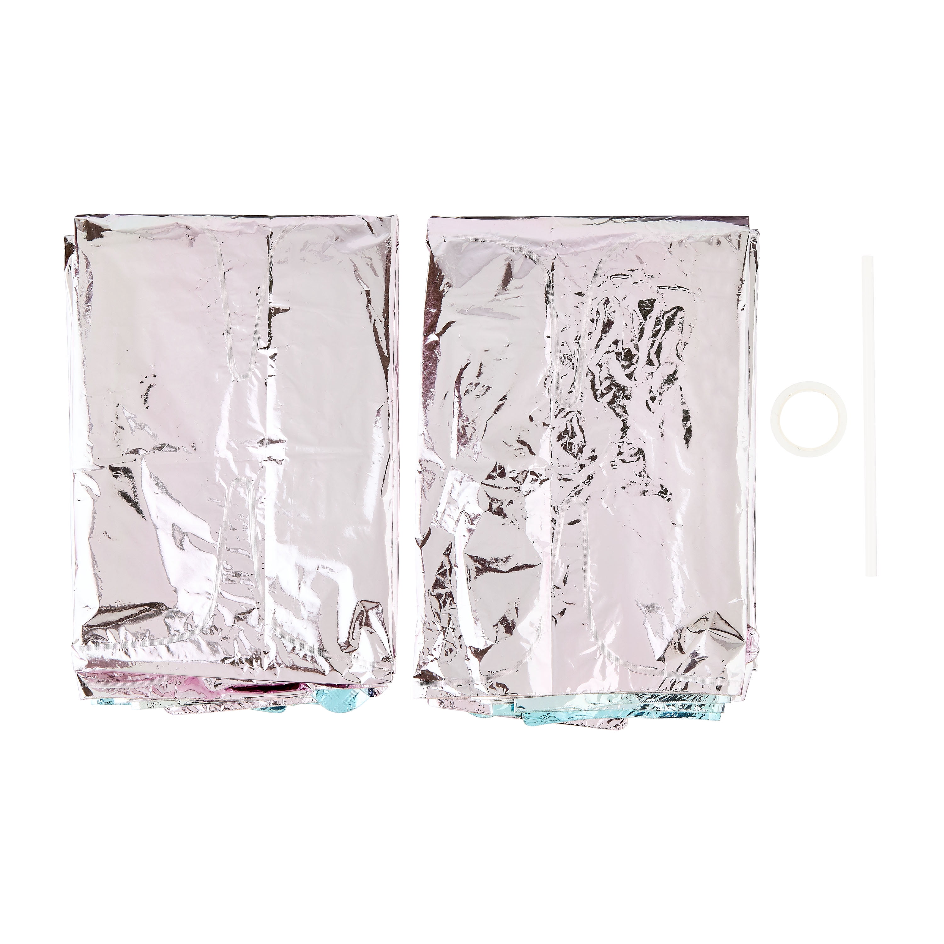 2 Count Ombre Foil Balloon Backdrops, Blue and Pink, by Way To Celebrate