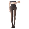 thumbnail image 4 of Ruifaya Leggings de vellón para mujer nuevos y calientes de color nude transparente y gruesos, 4 of 7