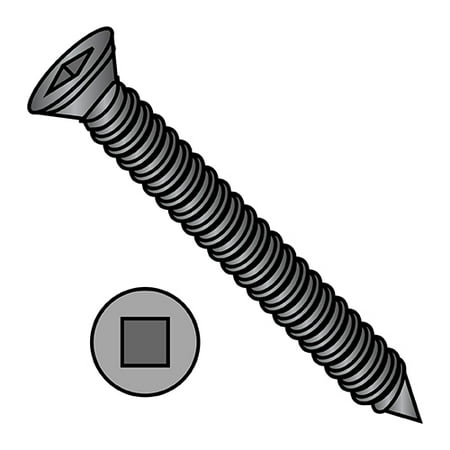 

6-18X1 5/8 Square Recess Trim Head Drywall Screw Fine Thread Black Phosphate (Pack Qty 5 000) BC-0626YQFT