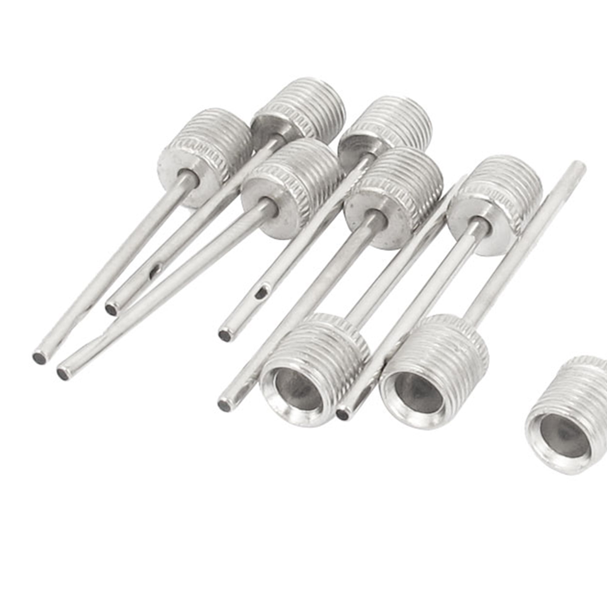 Unique Bargains Sports Football Basketball Inflating Air Pump Needle Pin Nozzle 10pcs