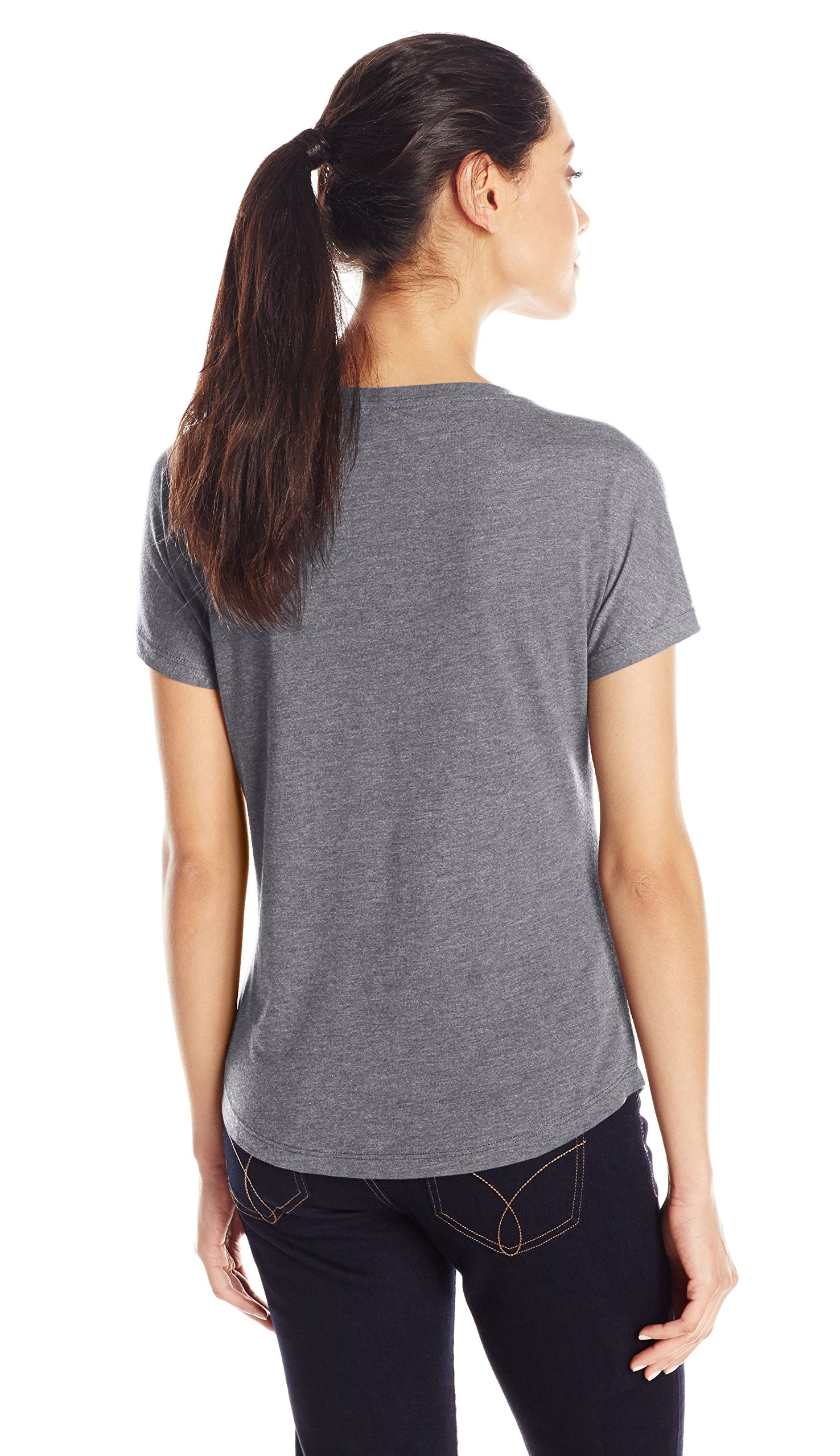 Women's Tri-Blend Scoop Neck Dolman Sleeve Top