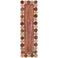 thumbnail image 4 of SAFAVIEH Cape Cod Kyle Braided Area Rug, 6' x 6' Square, Red/Multi, 4 of 8