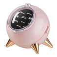 thumbnail image 1 of Caja redonda para presentación de joyas, atracción magnética multicapa, pequeña y redonda, con cubierta antipolvo transparente, color rosa, 1 of 10