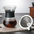 thumbnail image 2 of Wood Grain Heat-resistant Glass Coffee Sharing Pot Coffee Pot Filter, 2 of 7
